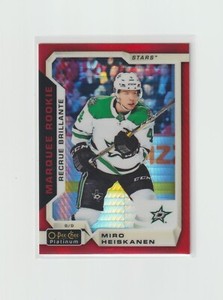 2018-19 O-Pee-Chee Platinum Red Prism Marquee Rookie Miro Heiskanen 176/199