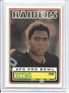 1983 Topps Marcus Allen #294 novato AF Pro Bowl Oakland Raiders tarjeta de radiocontrol de la corte - Imagen 1 de 2