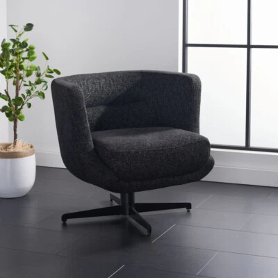 SAFAVIEH Wexler Accent Chair | Black | Foto 1 de 4