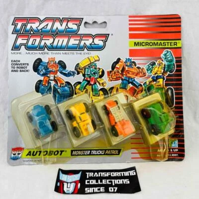 Transformers Original G1 1990 Micromaster Monster Truck Patrol MOSC Sealed - Image 1 of 2