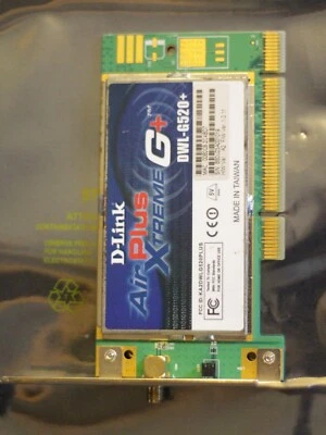 D-Link AirPlus Extreme G+ Wireless PCI Adapter network card  DWL-G520+ - Image 1 of 3