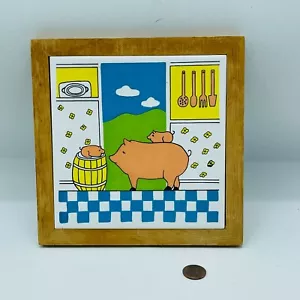 Schwein Untersetzer Vandor Vintage Küche 1981 Retro Landhaus Kern Pelzman Design Kochen - Bild 1 von 8