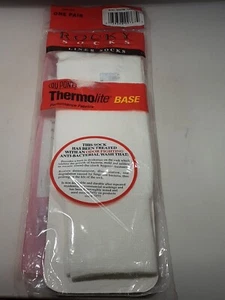 ROCKY SOCKS Liner Socks THERMOLITE BASE One Pair - White Large - Made in the USA - Picture 1 of 6