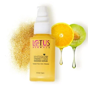 Lotus Herbals Whiteglow Vitamin C And Gold Radiance Face Serum - Picture 1 of 4