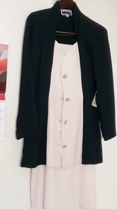NWT!! XX II BC Beige/Navy Blue 2-Piece Dress/Coat Set-Size 9 - Picture 1 of 3