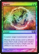 Negate FOIL Magic 2012 / M12 HEAVILY PLD Blue Common MAGIC MTG CARD ABUGames