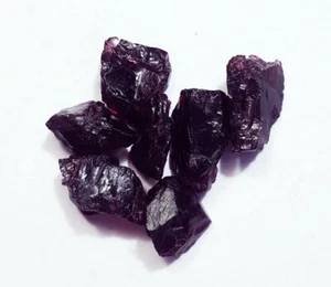 Lote de 88,25 quilates de piedras preciosas sueltas áspera granate rojo natural / 7 piezas Con regalo gratis - Imagen 1 de 5