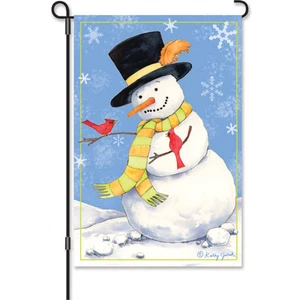 Snowman Cardinals Brilliance (12" x 18" Approx ) Garden Size Flag PR 56116 - Bild 1 von 1