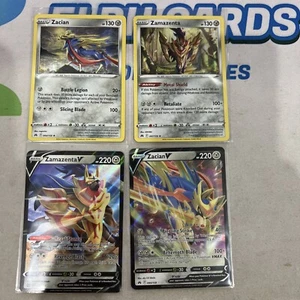Zamazenta V Zacian V - Pokemon TCG - Legendary Warriors Collection Promo - NM - Picture 1 of 2