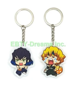 Set 2 Portachiavi Demon Anime Acrilico Zenitsu Agatsuma Inosuke v4 - Foto 1 di 2