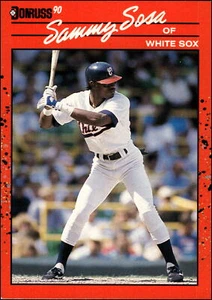 1990 Donruss #489 Sammy Sosa   Rookie Chicago White Sox - Picture 1 of 2