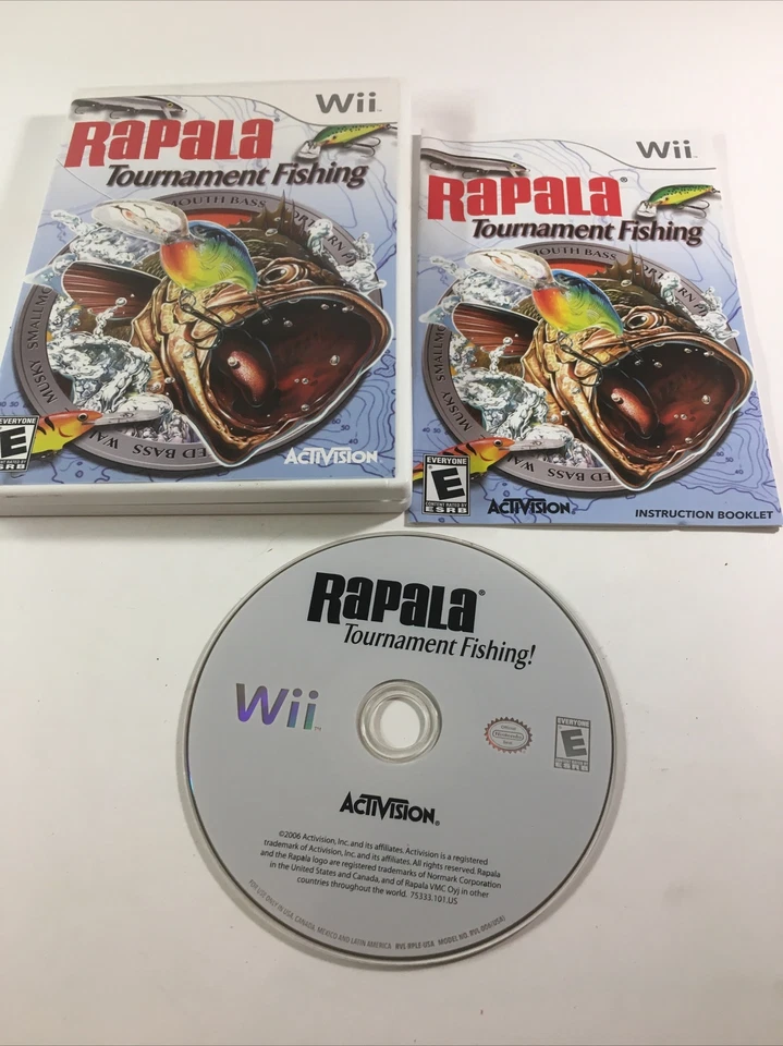 Rapala Tournament Fishing Nintendo Wii Complete CIB Manual Tested - Image 1 of 1