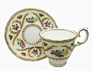 Crown Staffordshire Vintage Fine Bone China Teetasse und Untertasse Demitasse F15744 - Bild 1 von 8