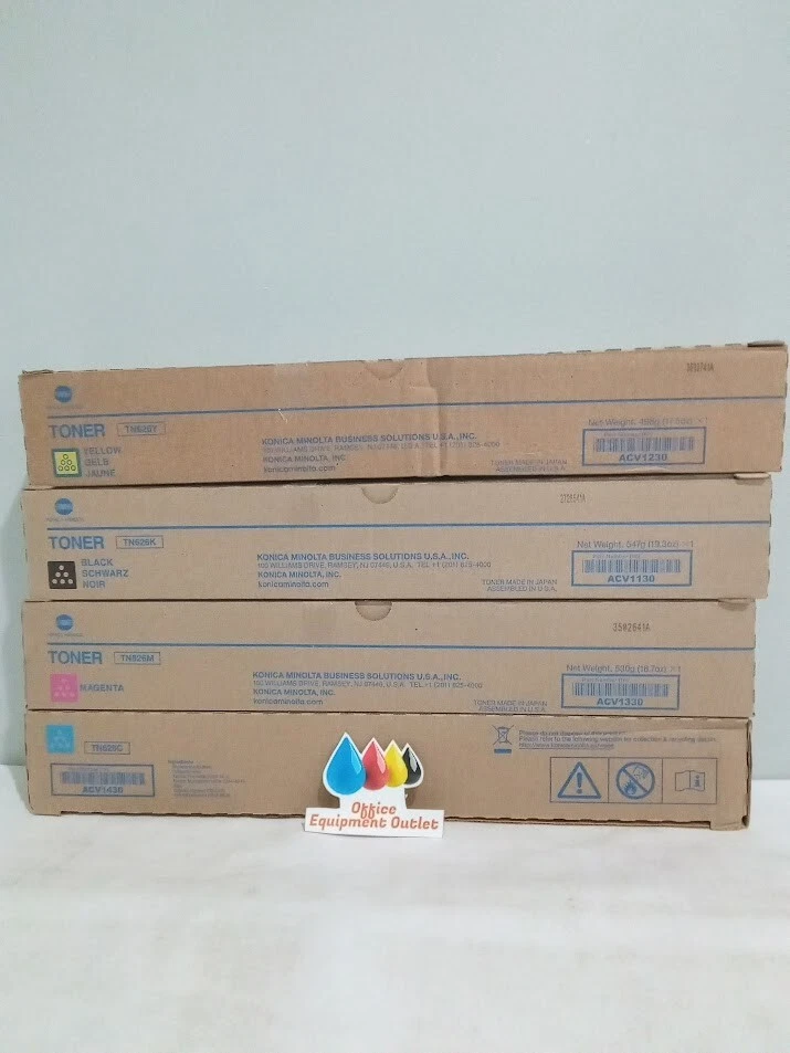 Juego completo de tóner Konica Minolta TN-626 amarillo magenta cian negro Foto 1 de 1