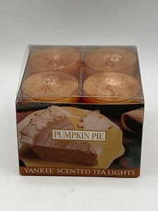 Yankee Candle Pumpkin Pie Scented Tea Lights Box Of 12 - Picture 1 of 8