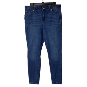 Women D Jeans 14P High Rise Taper Leg Jeans Crop 14 Petite 6684 High Rise - Picture 1 of 7