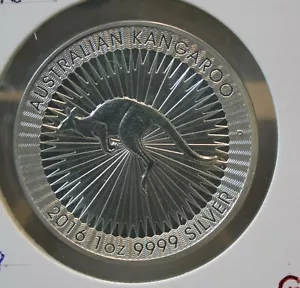 Monnaie Australie australia argent silver one 1 dollar 2016 Oz kangourou - Imagen 1 de 2
