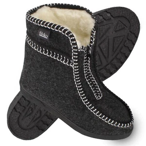 Herren Damen Winter Hausschuhe Filz Schafwolle bis Gr. 46 Hüttenschuhe filsko