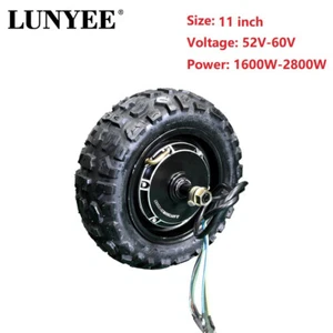 11 Inch Electric Scooter Dual Drive Motor 52V60V2800W Brushless motor Wheel - Picture 1 of 7