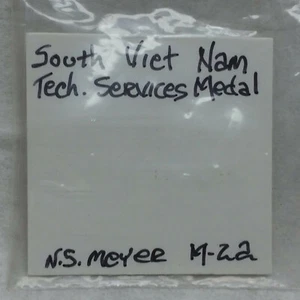 South Viet Nam Tech. Medalla de servicios N S Meyer M-22 - Imagen 1 de 6