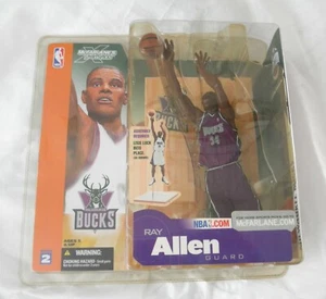 2002 McFarlane Series 2 Ray Allen Milwaukee Bucks Purple Jersey Chase / Variant - Picture 1 of 7