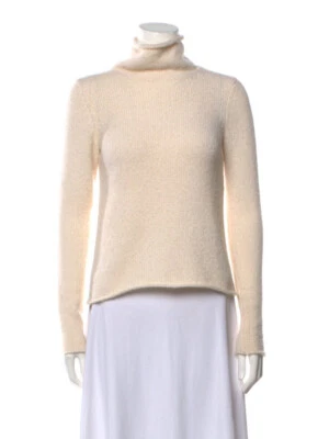 Donna Karan Cashmere Turtleneck Sweater Size XS in Ivory - Image 1 of 3