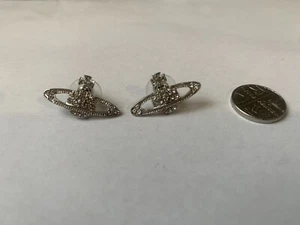 Vivienne Westwood Silver Orb Diamante Costume Earrings. Read Description! - Picture 1 of 5
