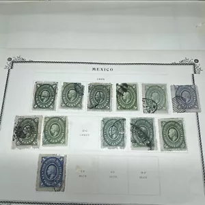 Messico 1884 lotto usato incernierato (lotto 28 file 136) - Foto 1 di 7