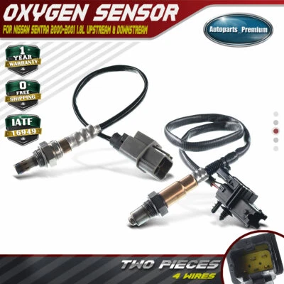 Sensores de oxígeno O2 aguas arriba y aguas abajo 2 piezas para Nissan Sentra 2000-2001 L4 1,8 L Foto 1 de 4