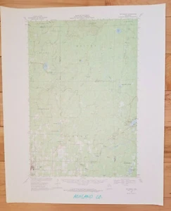 Butternut, Wisconsin Original Vintage 1968 USGS Topo Map 22" x 18" - Picture 1 of 12
