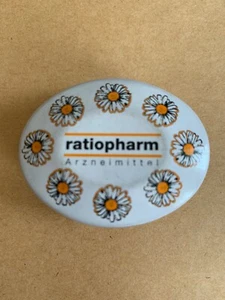 Pillemdose  Werbung RATIOPHARM Blech 3 Fächer unbenutzt ! - Bild 1 von 3