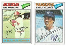 1977 Topps Baseball Card Singles #1 to #100