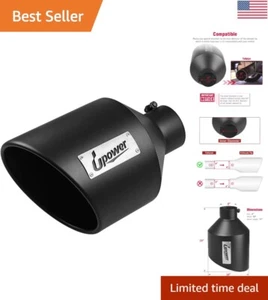 Premium 4 Inch Inlet 10 Inch Outlet Stainless Steel Exhaust Tip - Bolt-On Design - Bild 1 von 9