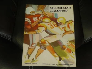 1966 SAN JOSE STATE AT STANFORD COLLEGE FOOTBALL PROGRAM EX-MINT - Foto 1 di 1