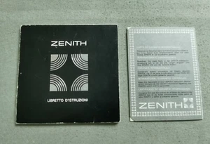 Zenith selten Vintage Garantie Rohling und Anleitung für Primer Modelle 70er - Bild 1 von 19