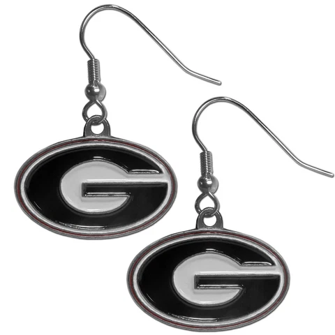 Georgia Bulldogs Dangle Earrings (Zinc) NCAA Licensed Jewelry Cover