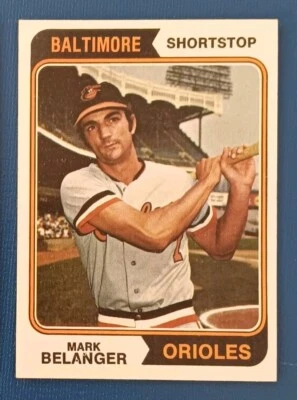1974 Topps Baseball #329 Mark Belanger - Baltimore Orioles (D) - NM - Image 1 of 2