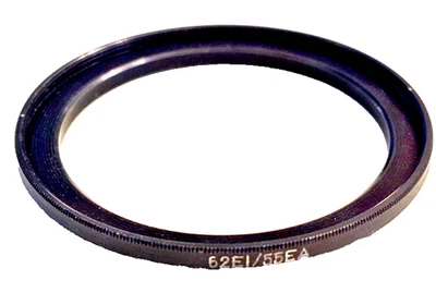B+W 62-55mm 62EI-55EA Step-Down Filter Adapter Ring for Nikon Nikkor Camera Lens - Image 1 of 2