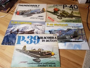 Squadron Signal Lot Fighters US P-39 Warhawk Lightning Thunderbolt P-40 - Picture 1 of 1