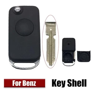 1 Pcs Car Flip Key Fob Shell Cover For Mercedes Benz S320 ML430 E500 SL320 SL500 - Picture 1 of 4