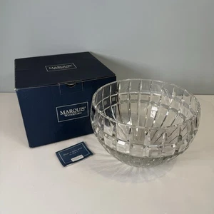 Waterford Marquis Large QUADRATA 9.5" Lead Crystal Bowl Heavy NEW with Box - Picture 1 of 15