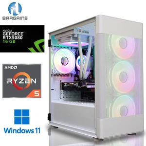 Gaming PC AMD Ryzen 5 9600X 64GB DDR5 2TB M.2 16GB NVIDIA RTX 5080 WIN 11 COOLED - Picture 1 of 9