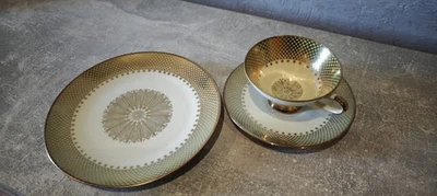 Winterling Marktleuthen Bavaria Teeservice  Golddekor, 3teilig, Vintage, Sammler - Bild 1 von 4