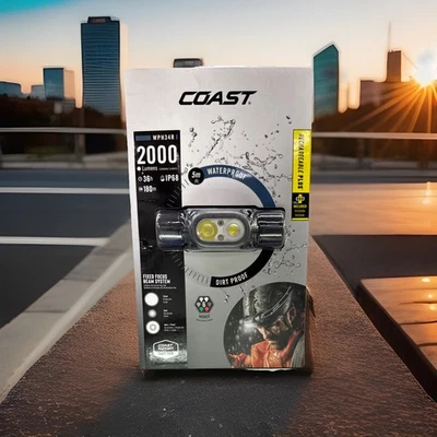 Водонепроницаемая фара Coast Wph34r с фиксированной фокусировкой 2000 люмен 6 режимов - Изображение 1 из 3