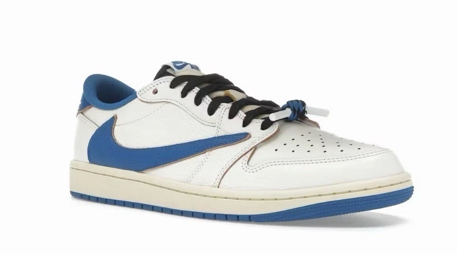 Fragment Design x Travis Scott x Air Jordan 1 Retro OG SP Low Sail