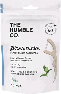 The Humble Co, 2-in-1 Floss Picks, Mint, 50 Picks - Picture 1 of 2