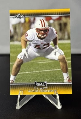 2017 Leaf Draft - T.J. Watt #62 Gold (RC) - Image 1 of 2