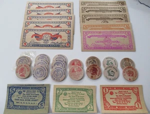 Wooden Nickel Notes and Rounds 1938, National Souvenir - Picture 1 of 4