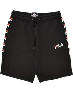 FILA Boys Graphic Sport Shorts 13-14 Years Black Polyester BL49 - Picture 1 of 3