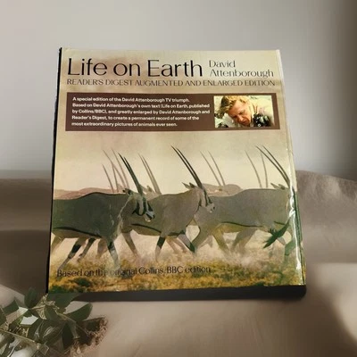 David Attenborough Life on Earth 1980 BBC Augmented Enlarged Edition Hardcover - image 1 of 4